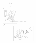 Crankcase CoverSump Intake Manifold Diagram and Parts List for 295447-0142-E1  Briggs and Stratton Engine